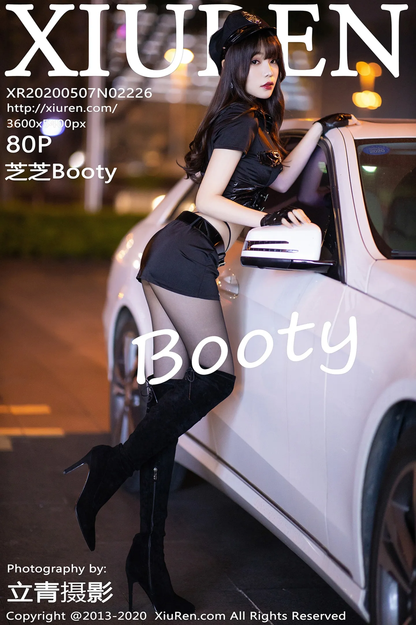 [XiuRen秀人网]No.2226_女神芝芝Booty私房女警制服主题情趣内衣配黑丝袜魅惑写真80P-秀人网 - XiuRen.Xyz